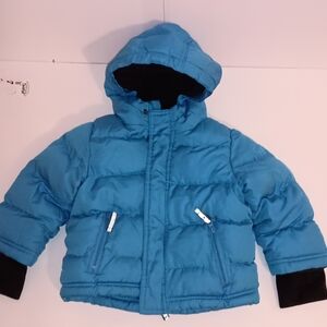 Boys Cherokee Black and Blue Hooded Jacket